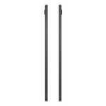 Side views of Samsung Galaxy Tab A8 tablet in black showing slim profile and button placement