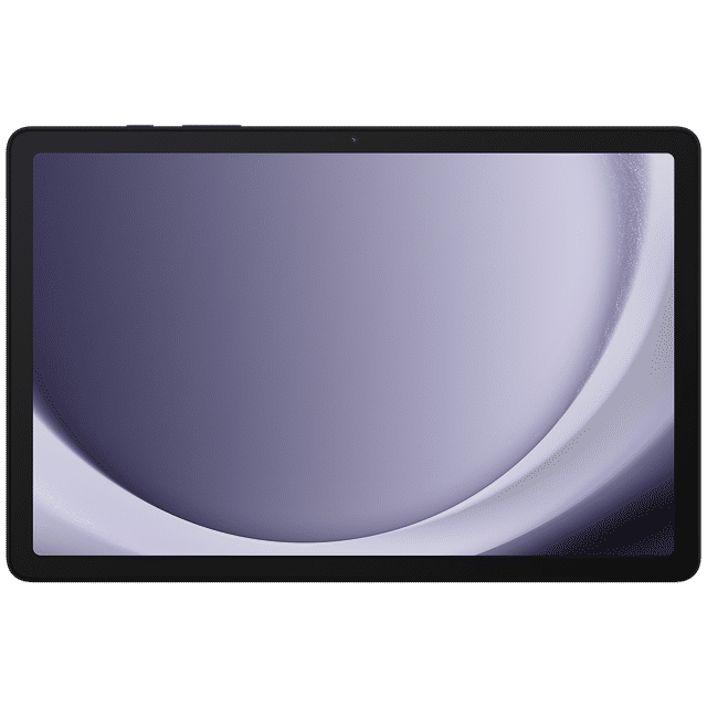 Samsung Galaxy Tab A9 Plus tablet front view with large display and thin bezels