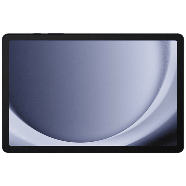 Samsung Galaxy Tab A9 Plus tablet with sleek black design and large display screen