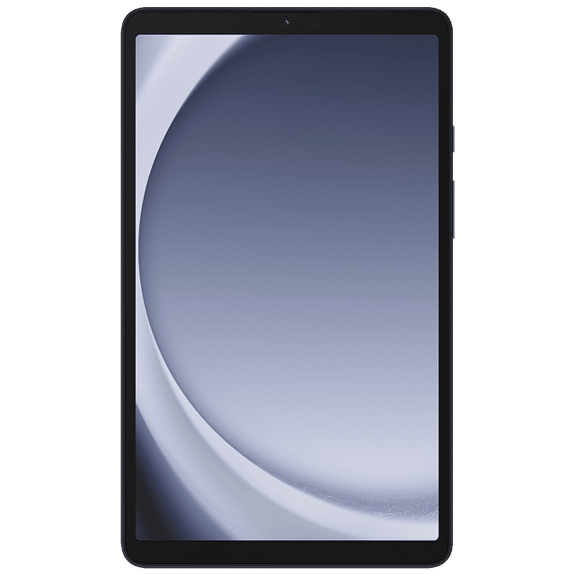 Samsung Galaxy Tab A9 tablet with sleek black frame and high-resolution display