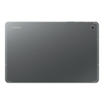 Back view of Samsung Galaxy Tab S10 FE Plus tablet in sleek dark gray with rear camera