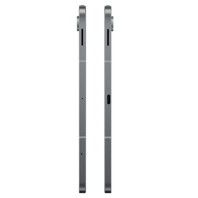 Side view of Samsung Galaxy Tab S10 FE tablet showing slim profile and port placements