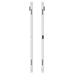 Side view of Samsung Galaxy Tab S8 5G tablet showcasing its slim white profile and speaker grills