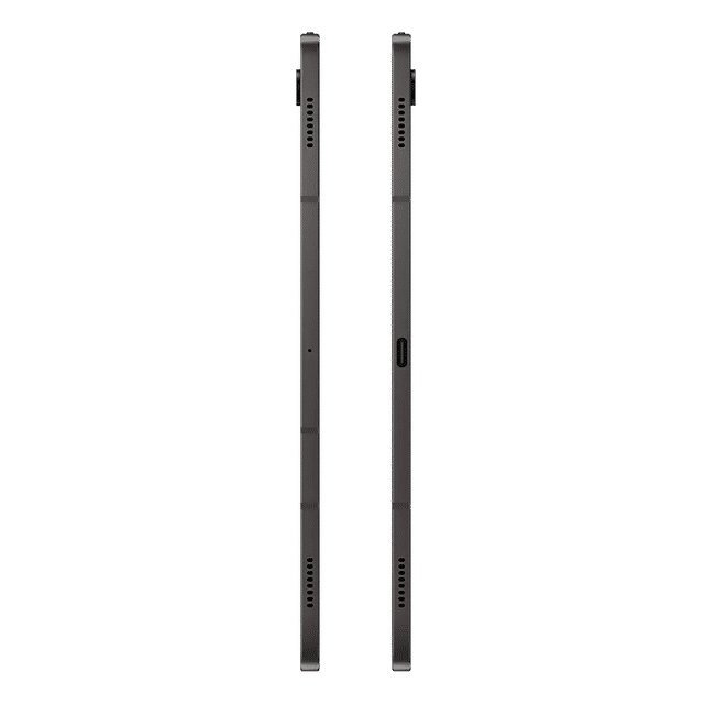 Side profile view of Samsung Galaxy Tab S8 Plus tablet showing slim design and port placement