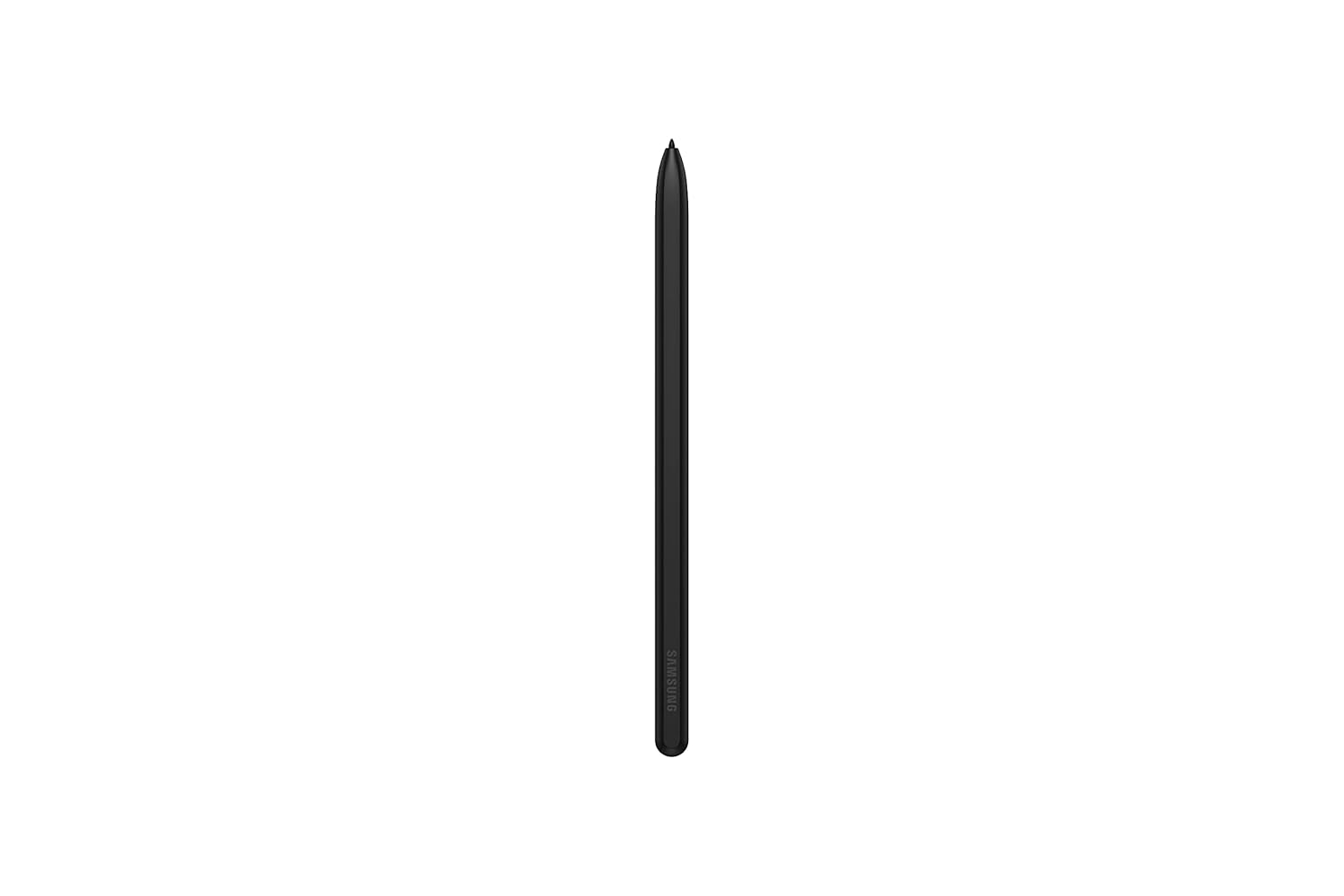 Samsung Galaxy Tab S8 Ultra black stylus pen shown from side view