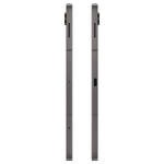 Side view of Samsung Galaxy Tab S9 FE Wi-Fi tablet showing slim metal edges and speaker grills