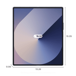 Front view of Samsung Galaxy Z Fold6 5G unfolded showing large display with dimensions in centimeters