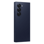 Samsung Galaxy Z Fold6 5G phone in sleek dark color showing rear triple camera setup