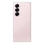 Samsung Galaxy Z Fold6 5G phone in pink showing the triple rear camera setup and sleek design