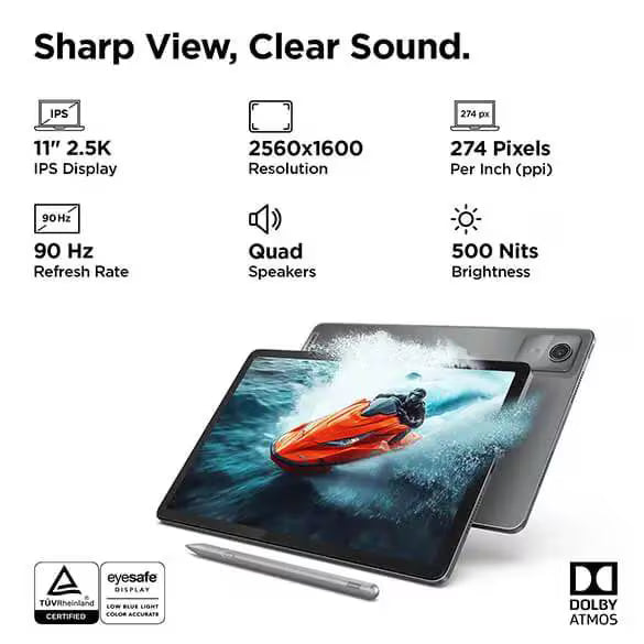 Lenovo Tab with Pen 8GB RAM 256GB Storage (ZAFM0706IN)