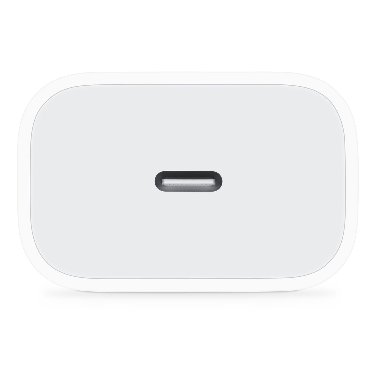 Apple 20W USB-C charger adapter in white with compact design for fast charging