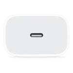 Apple 20W USB-C charger adapter in white with compact design for fast charging