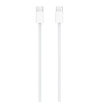 Apple 60W USB-C charging cable with white braided design for fast and reliable power delivery