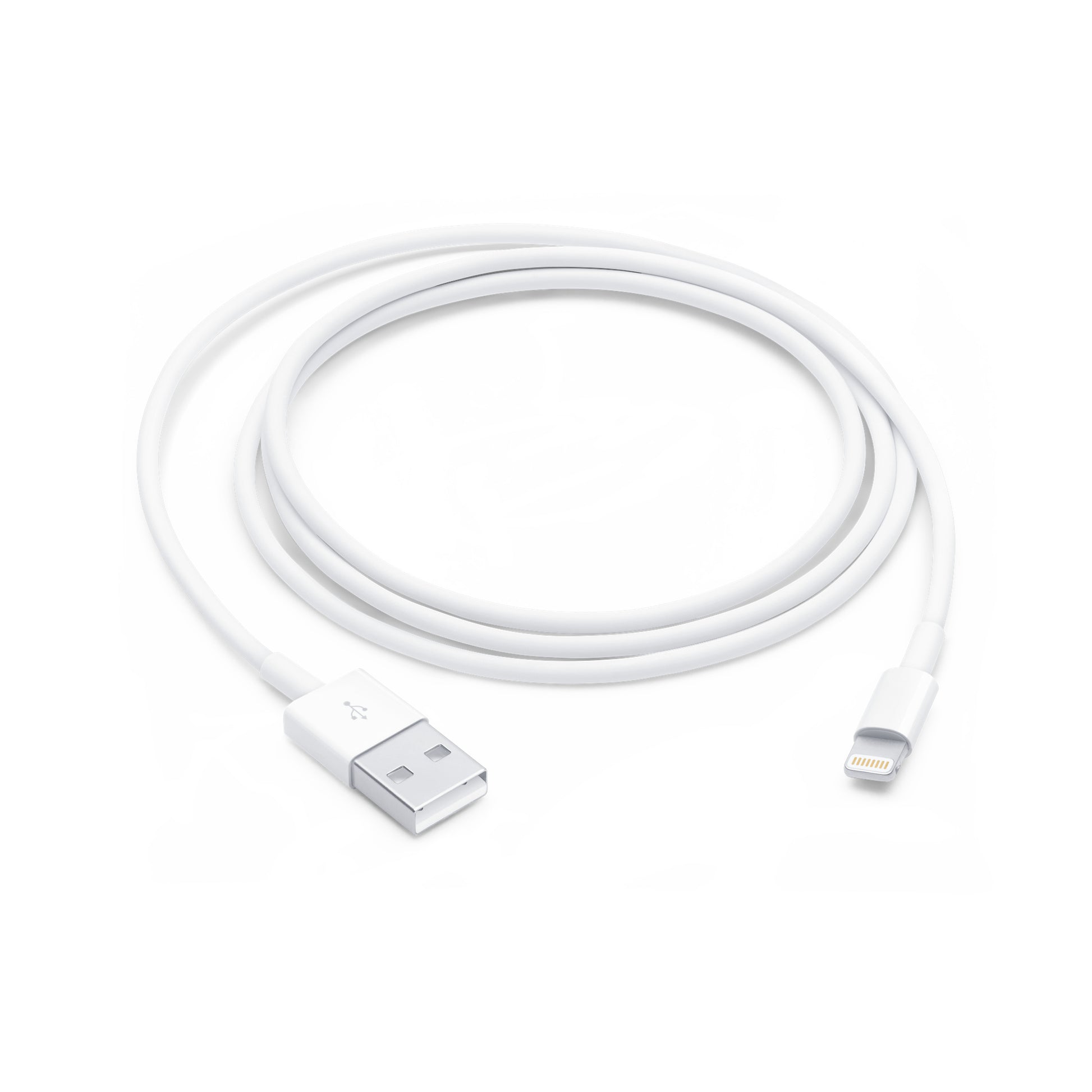 Apple lightning to USB cable 1m in white for charging and data transfer