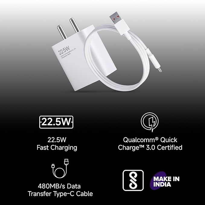 Redmi Mi Accessories Xiaomi 22.5W fast charger with Type-C cable and Qualcomm Quick Charge 3.0 support