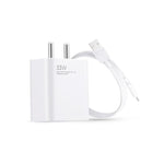 Redmi Mi 33W fast charger white wall adapter with USB cable for quick charging