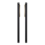 Side view of Redmi A3 64GB Midnight Black phone showing slim profile and camera bump