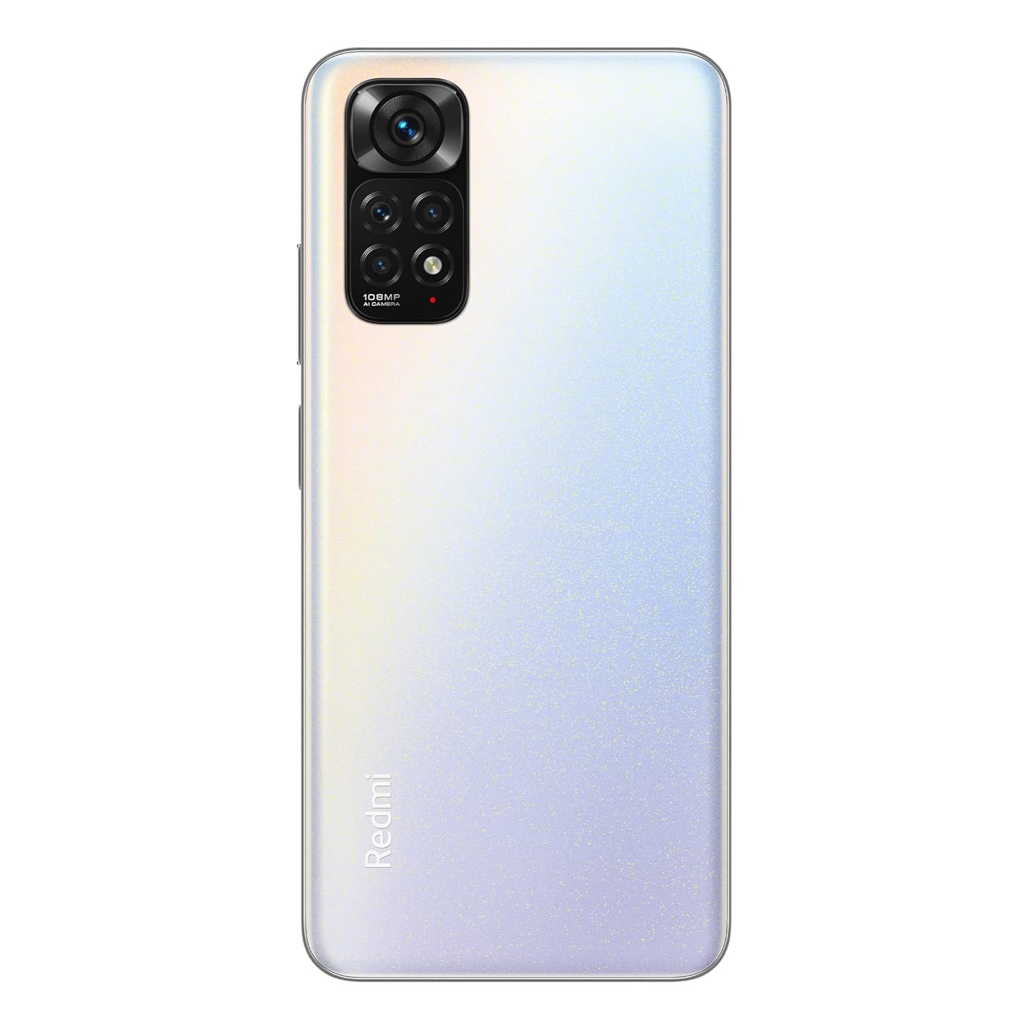 Back view of Redmi Note 11S 6GB 64GB Polar White smartphone showing quad camera setup and sleek design