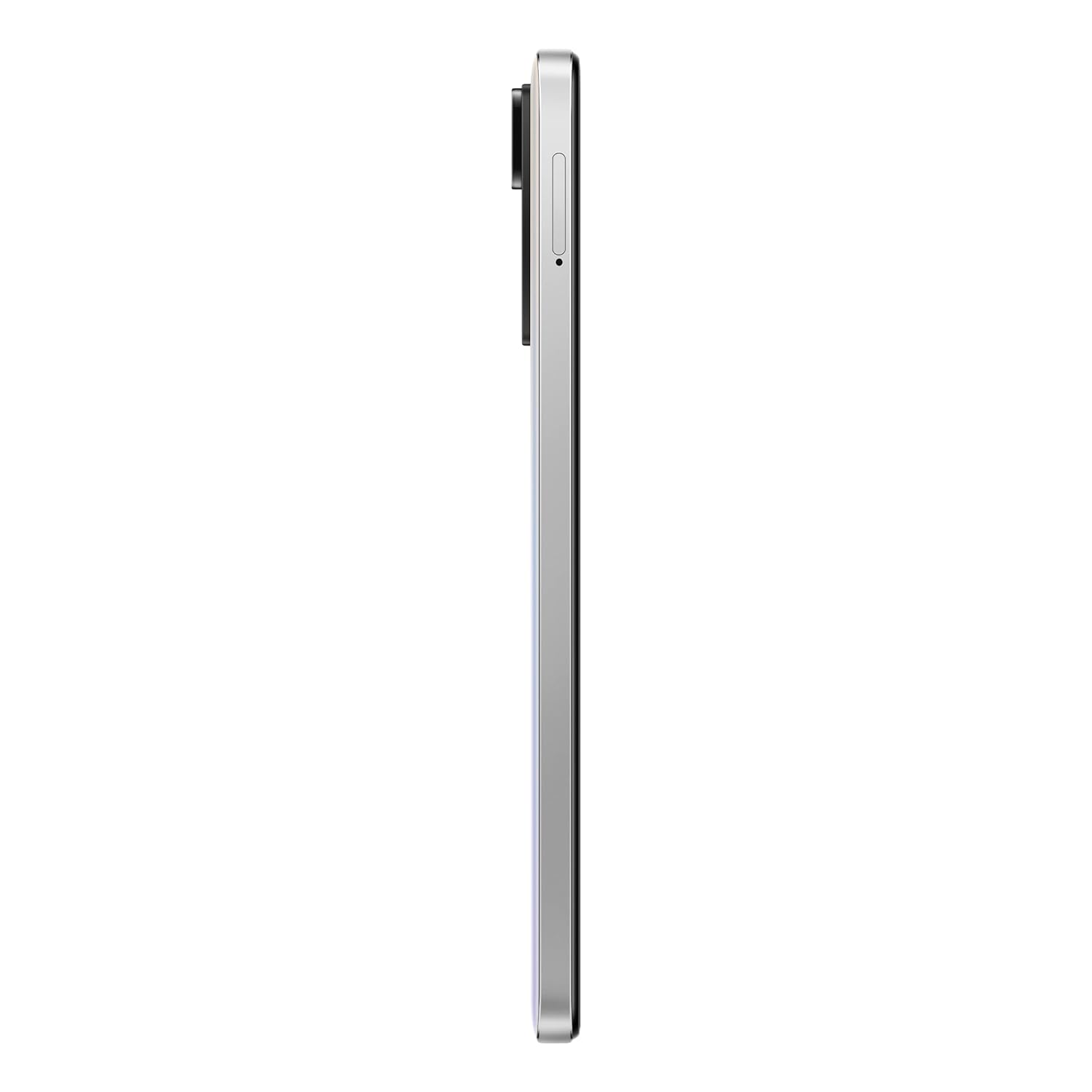 Side view of Redmi Note 11S 6GB 64GB Polar White smartphone showing slim profile and camera bump