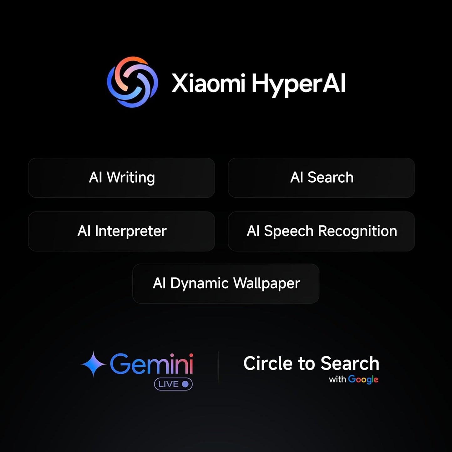 Xiaomi 15 Ultra 5G smartphone features Xiaomi HyperAI with AI writing search interpreter speech recognition