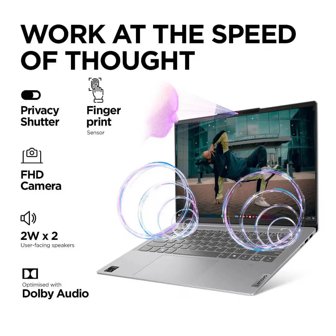Lenovo Snapdragon X Plus Laptop (83HL0035IN) 16GB RAM 1TB SSD 14″ FHD